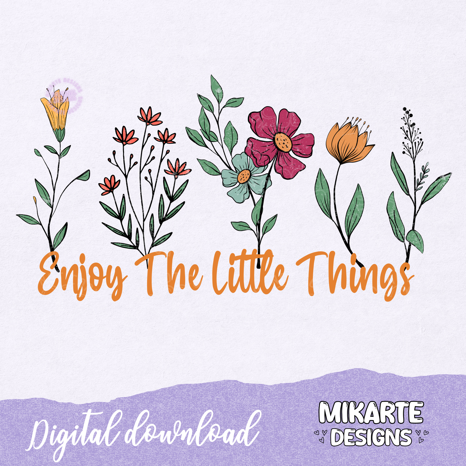 Enjoy The Little Thing Vintage | PNG Digital Design