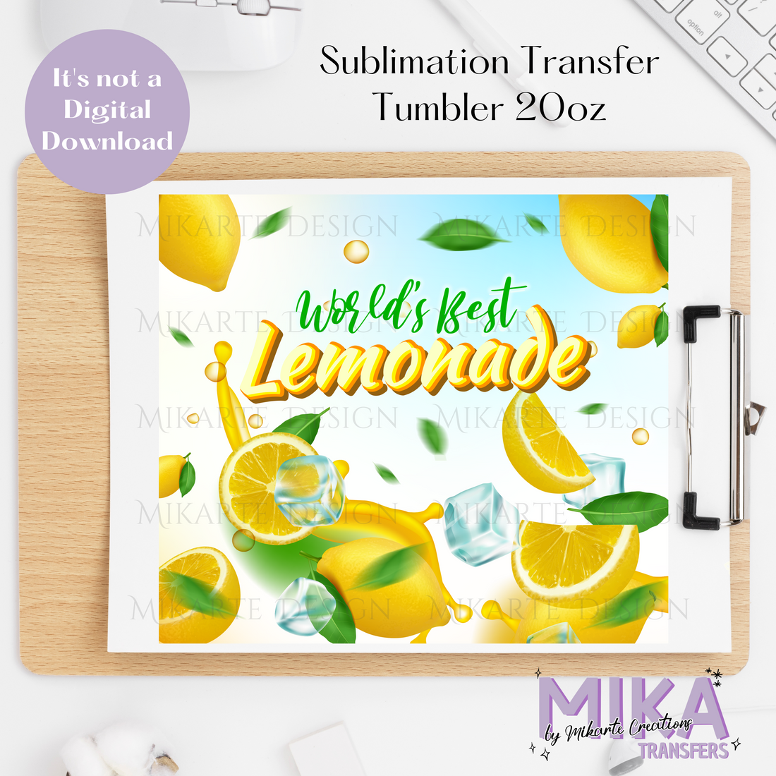 Lemonade | Tumbler Sublimation Transfers
