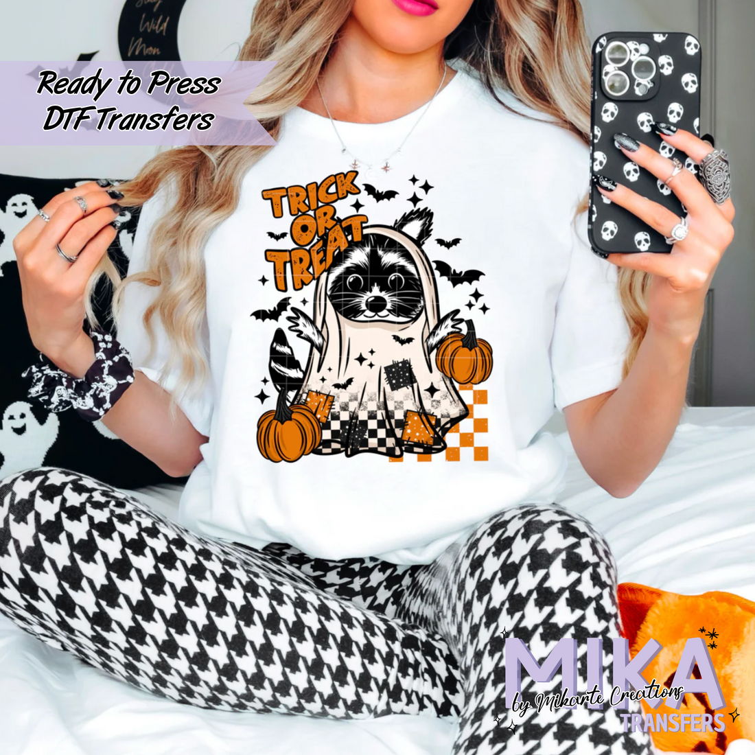 Ghost Racoon | DTF Transfer