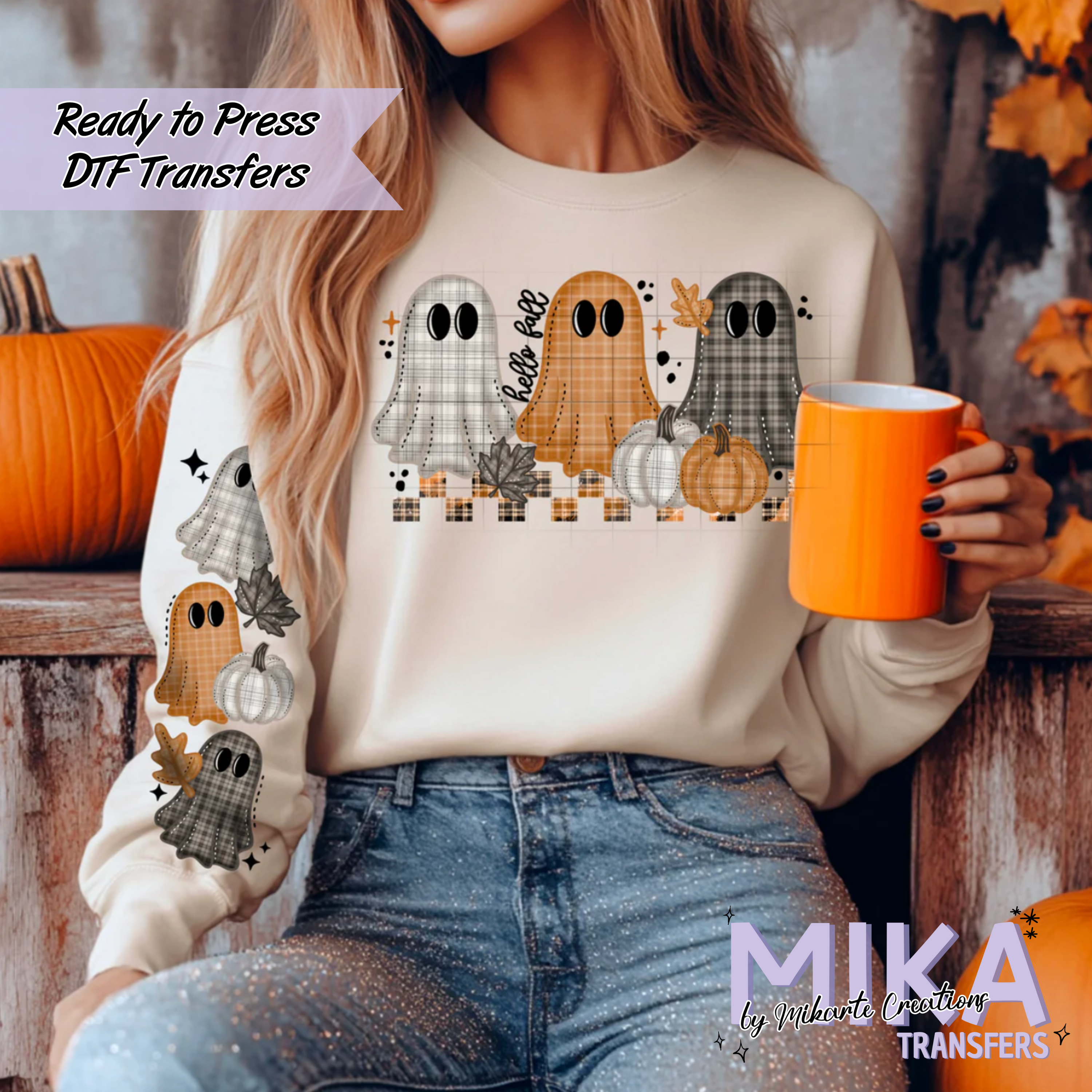 Plaid Ghosts | DTF Transfer