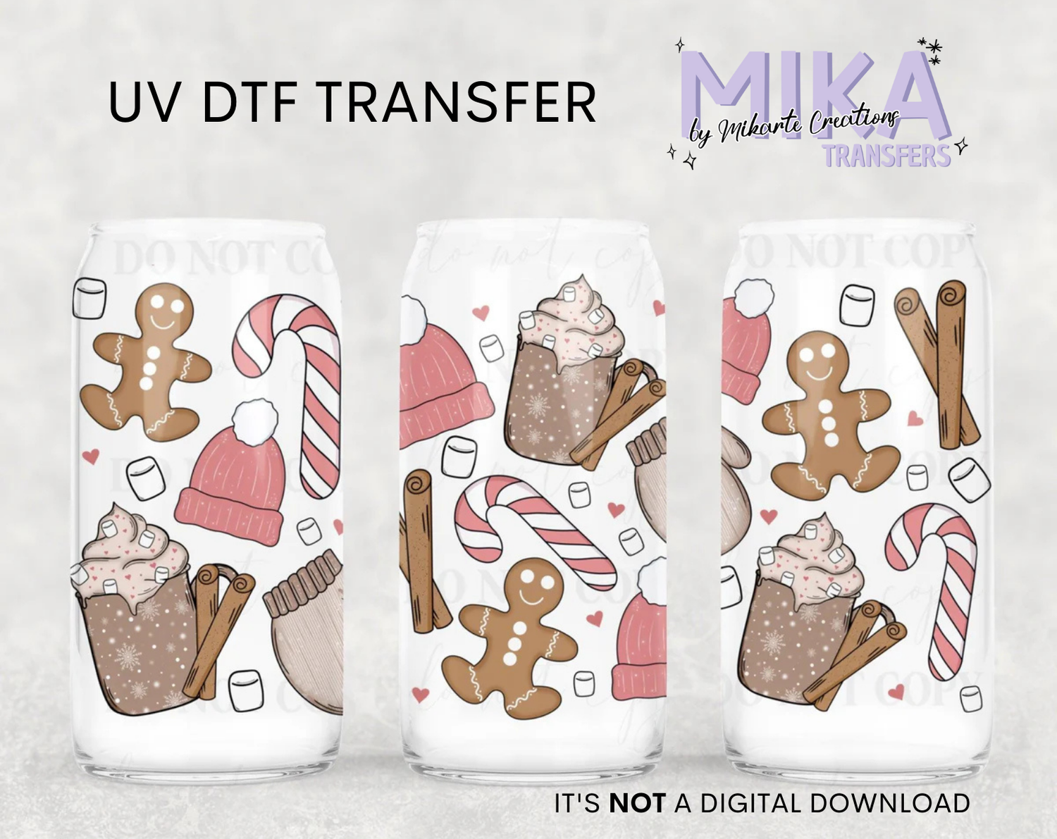 Cozy gingerbread | UV DTF