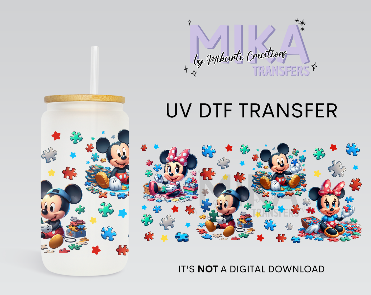 Autism Mouse | UV DTF Wrap