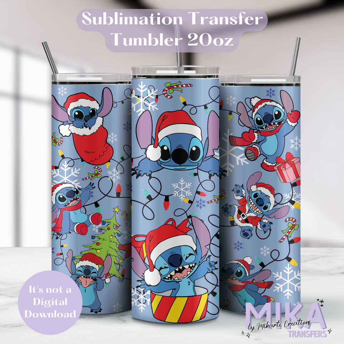 Stitchmas | Tumbler Sublimation Transfer