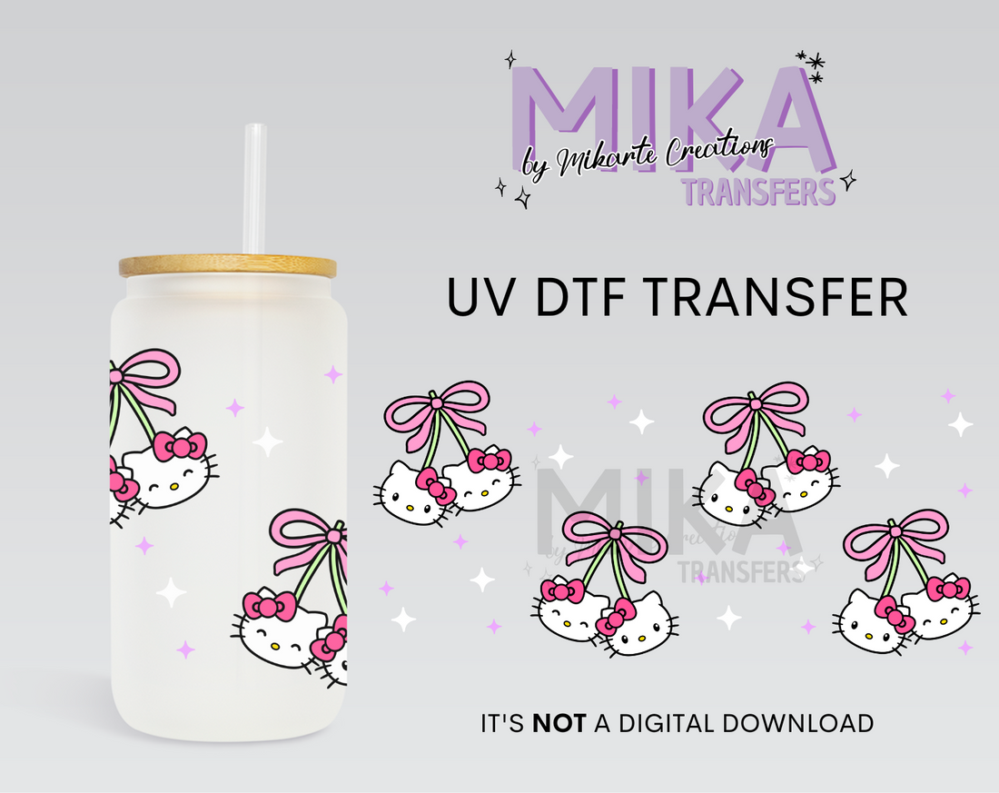 Cat Cherries | UV DTF Wrap