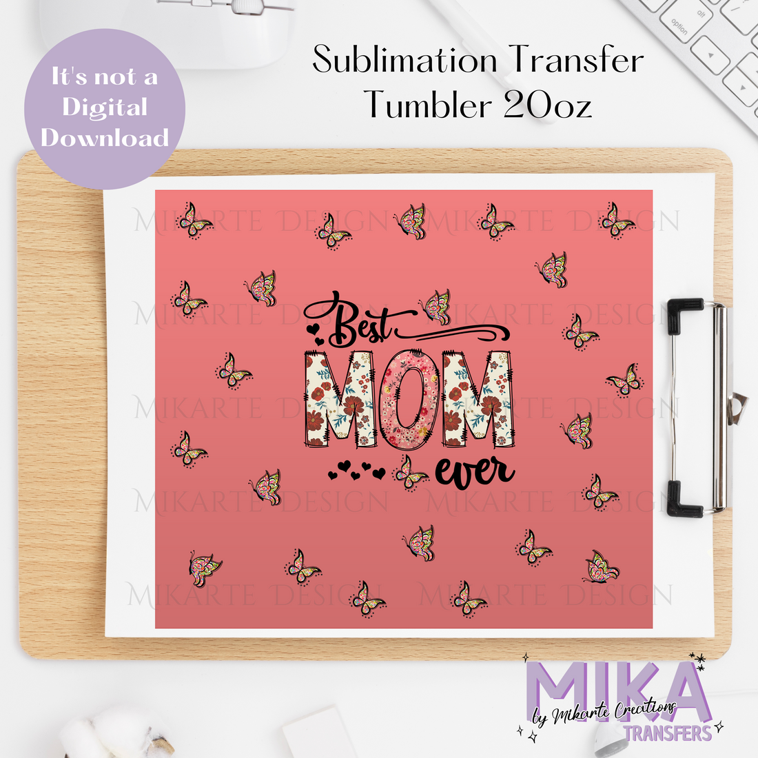 Best Mom | Tumbler Sublimation Transfer