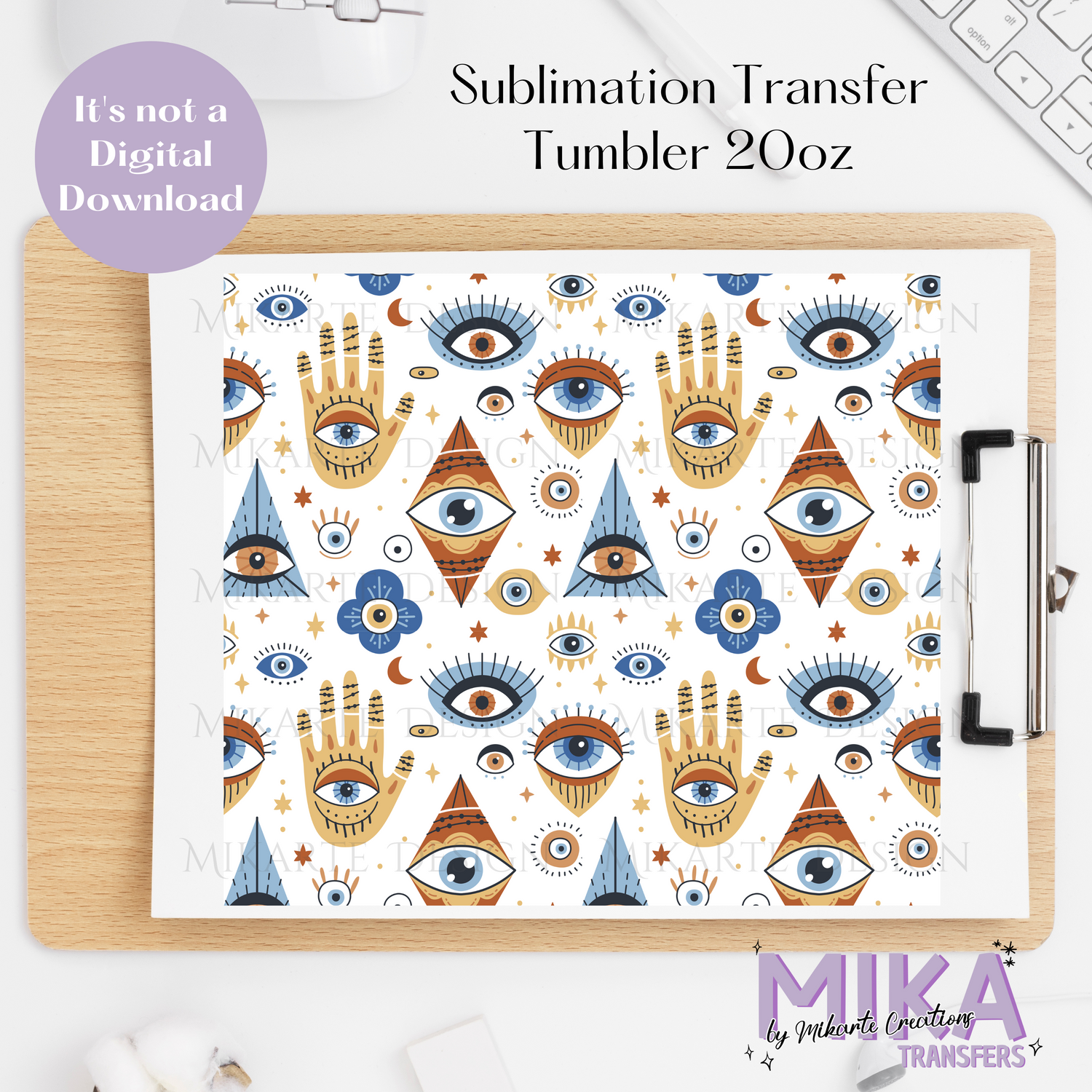 Eyes | Tumbler Sublimation Transfer