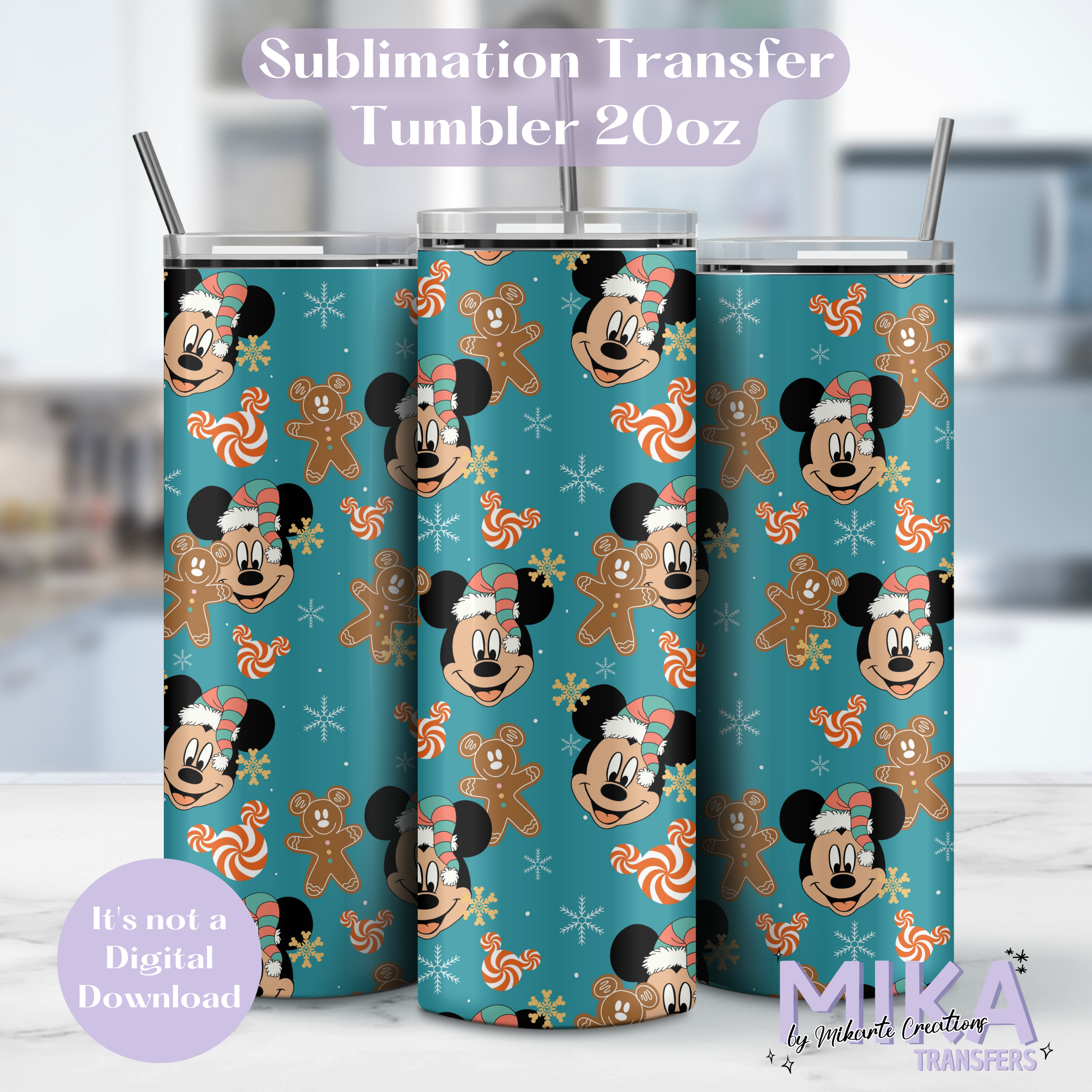 Navidad del Niño Ratón | Transferencia de Sublimación para Vaso