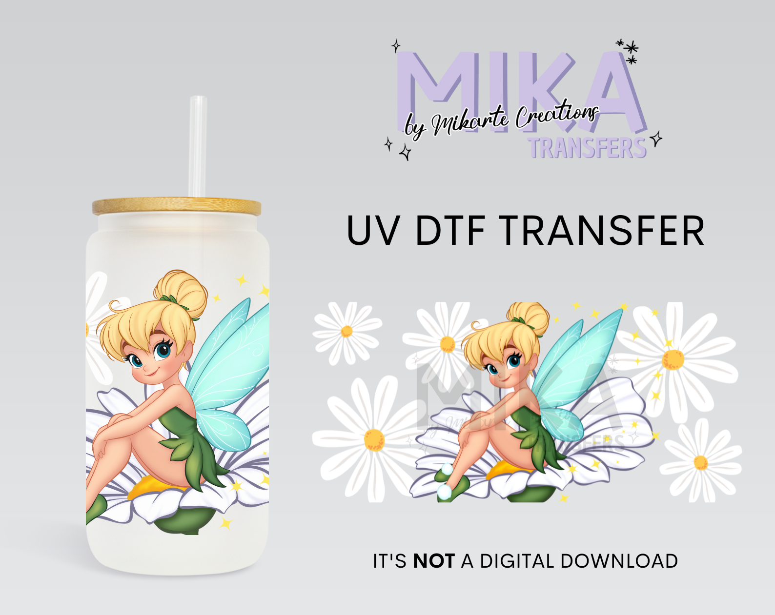 Cute Fairy Daisy | UV DTF Wrap