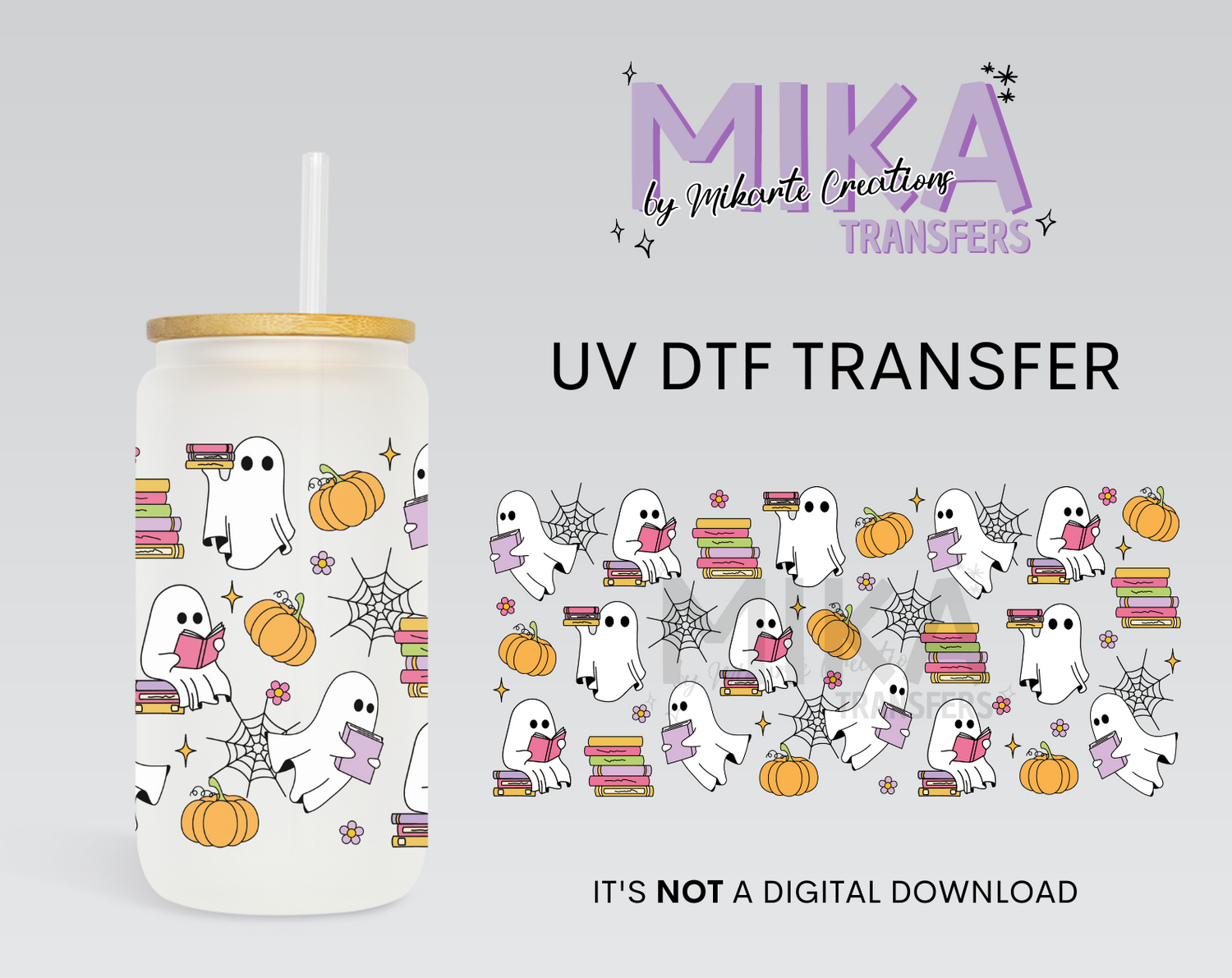 Bookish Ghosts | UV DTF Wrap