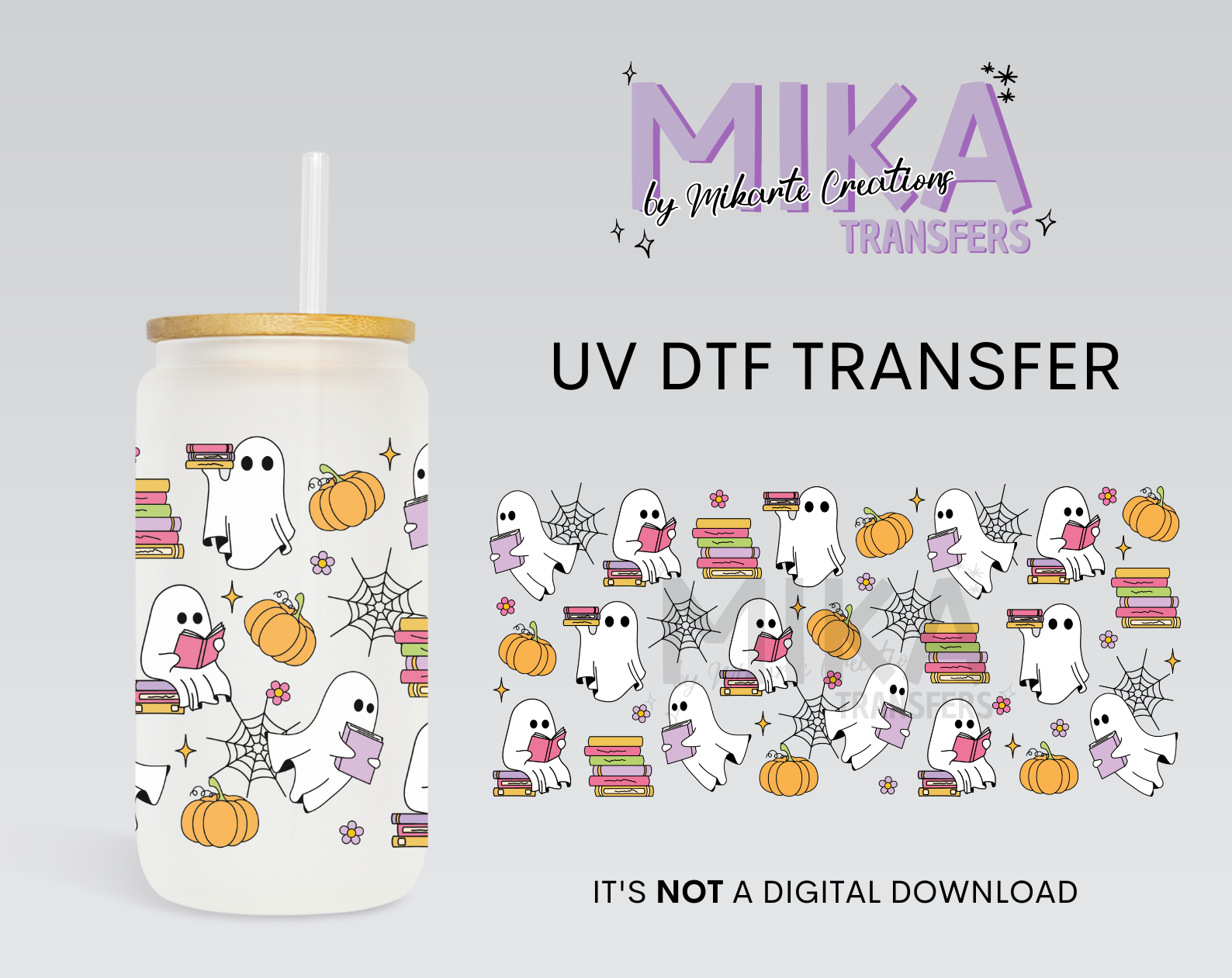 Bookish Ghosts | UV DTF Wrap