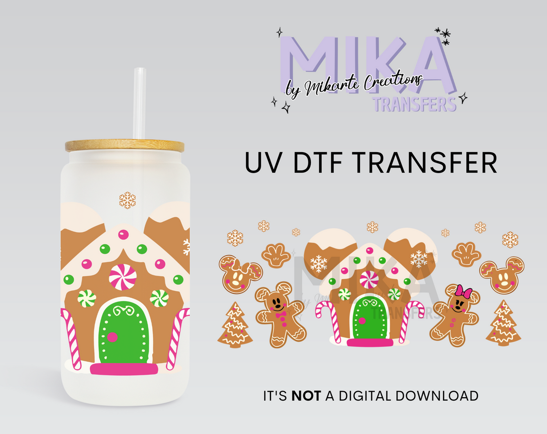 Mouse Christmas Cookies | UV DTF Wrap