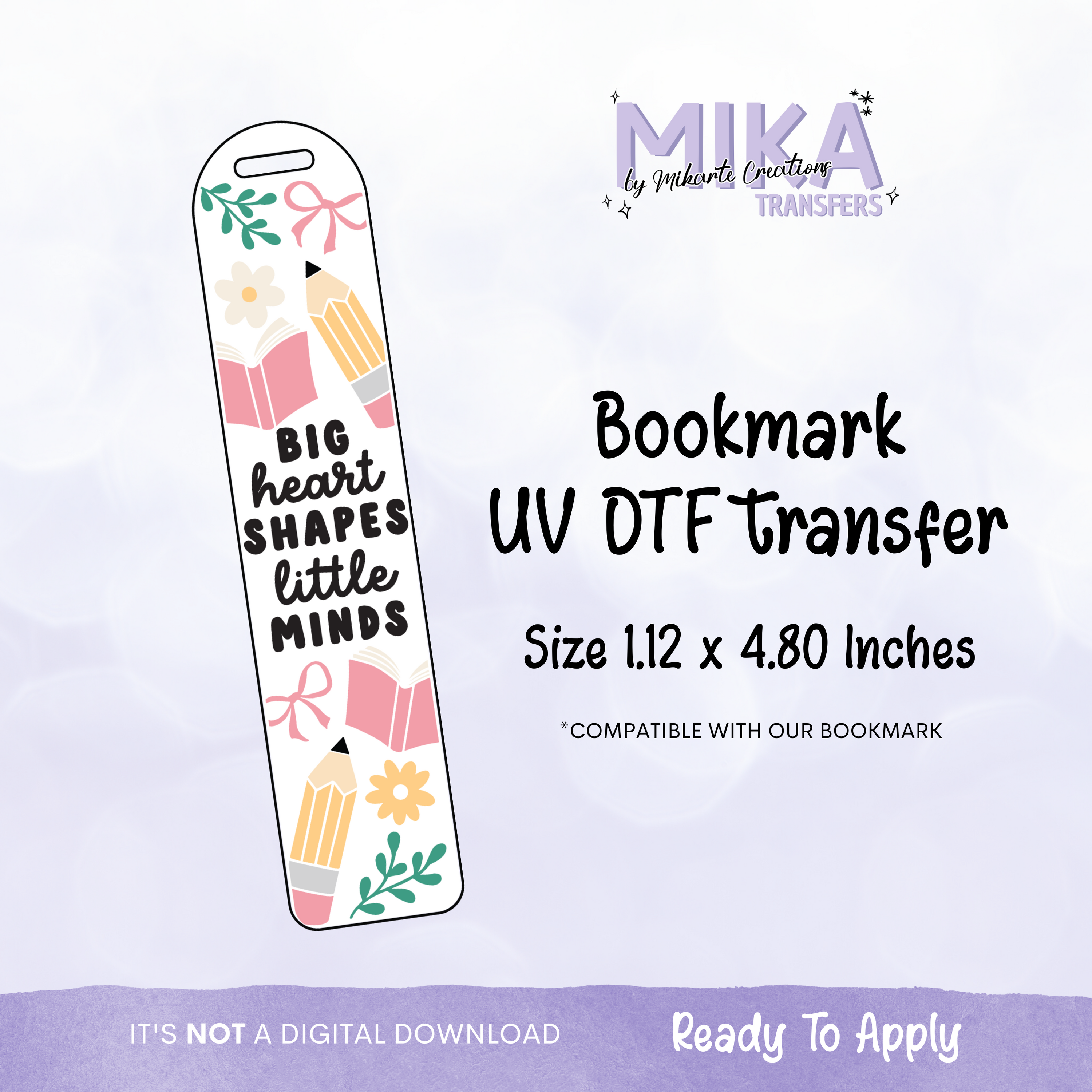 Maestro de gran corazón | Marcapáginas UV DTF