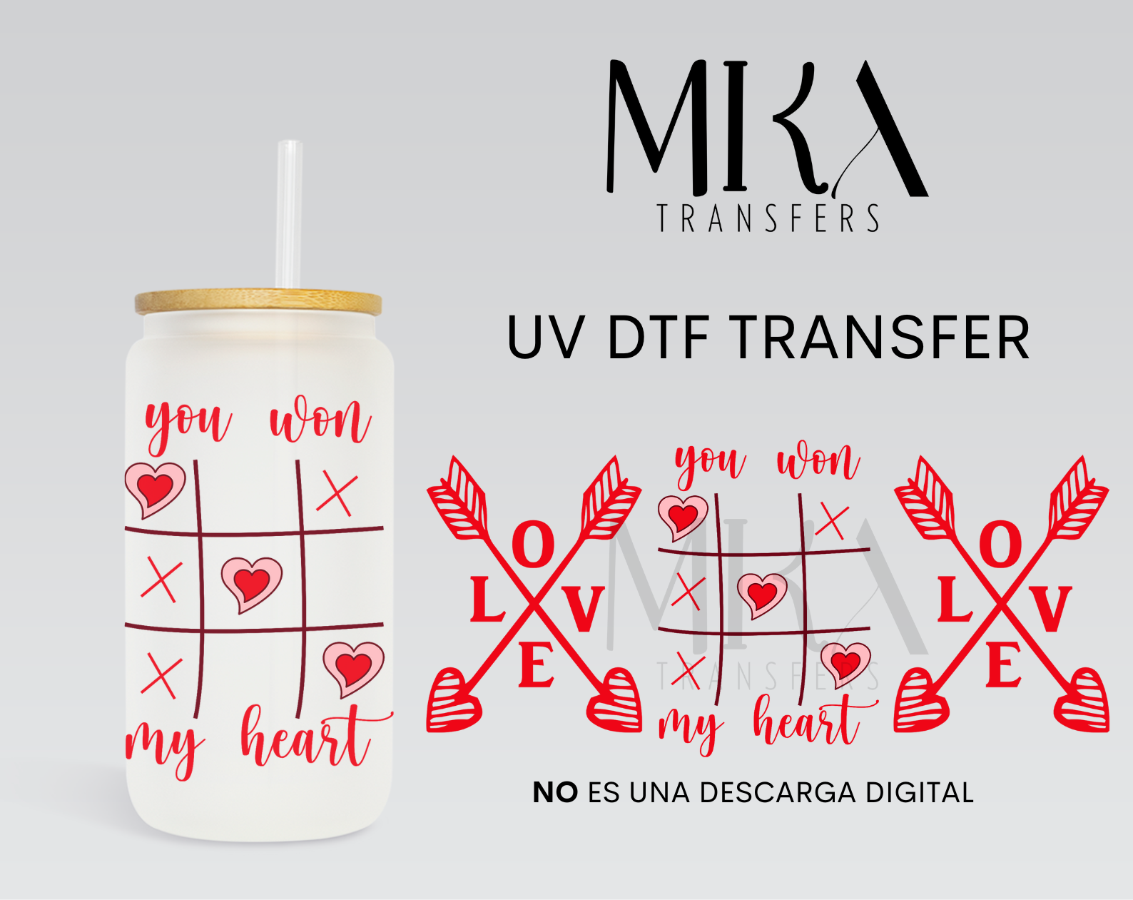 XOXO | UV DTF Wrap