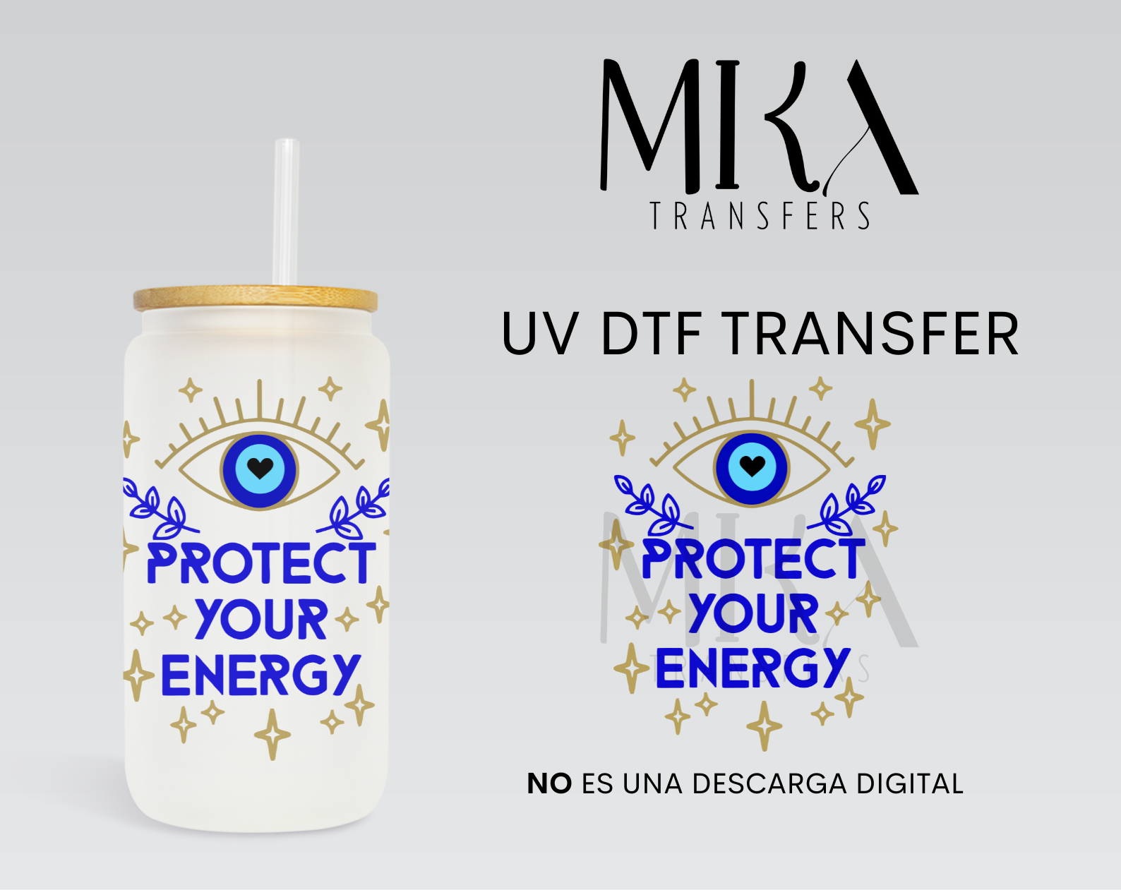 Protect Your Energy  UV DTF Decal