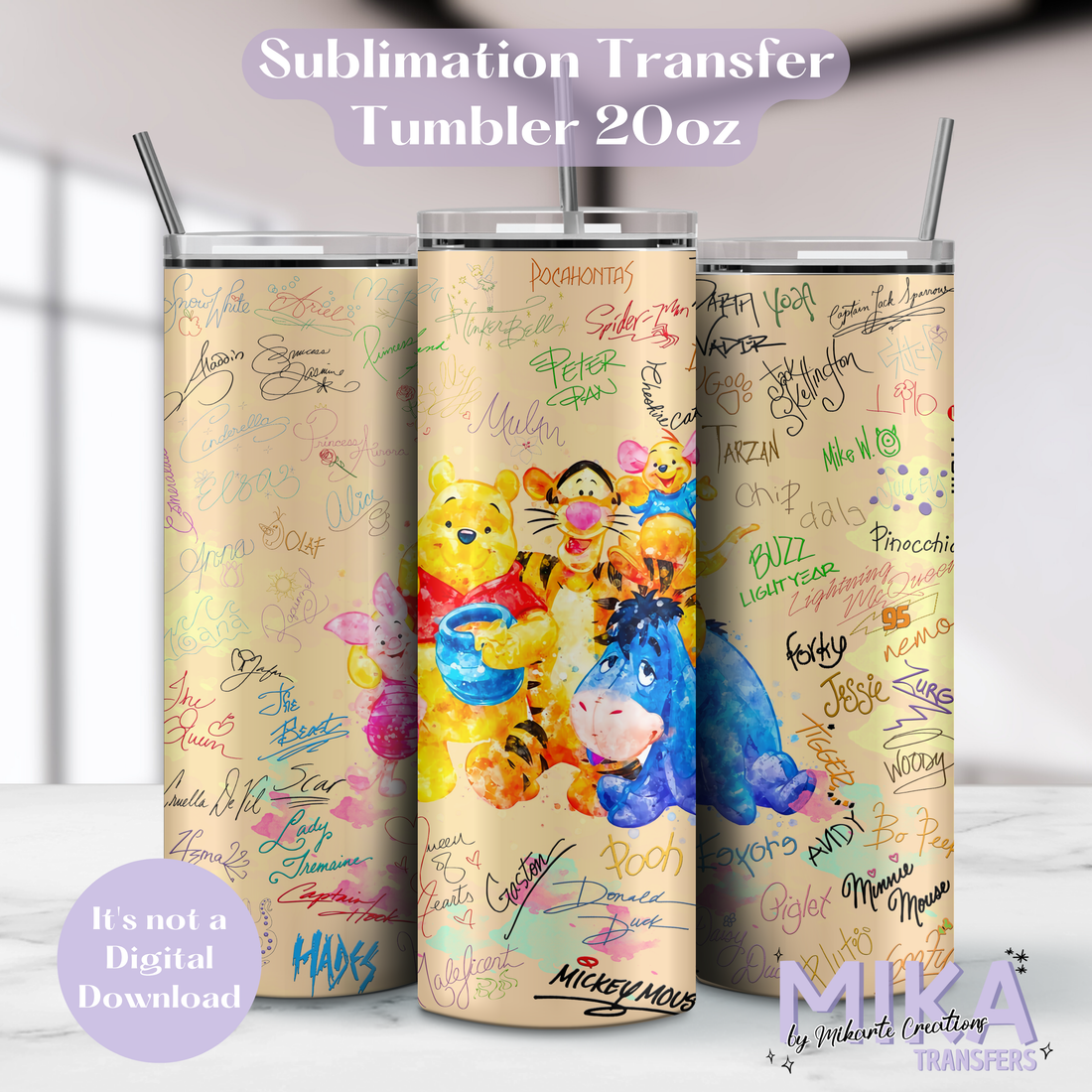 Bear and Friends | Tumbler Sublimation Transfer