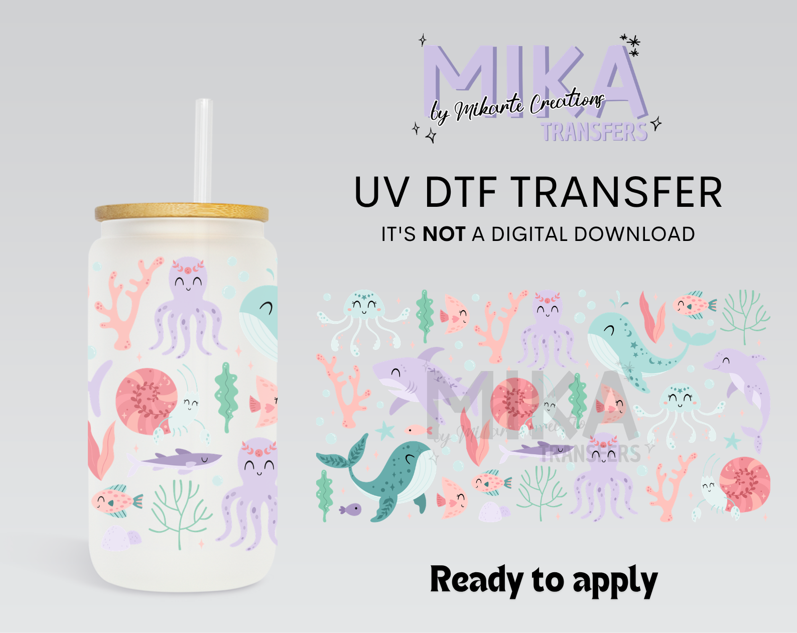 Ocean Animals | UV DTF