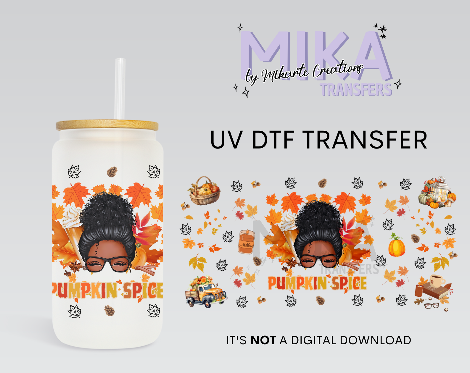 Pumpkin Spice | UV DTF Wrap