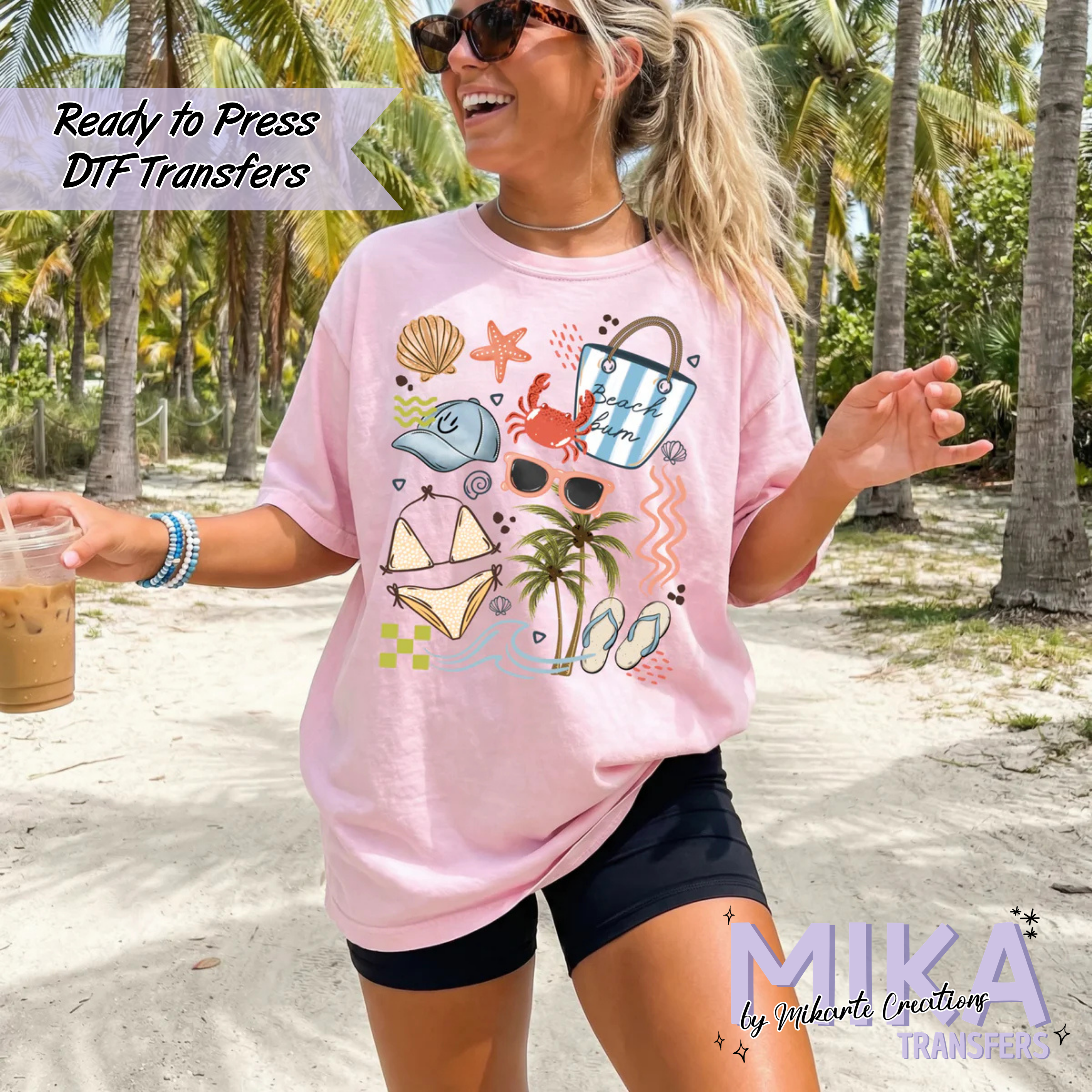 Beach Collage | DTF transfers