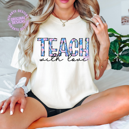 Teach with Love | PNG Digital Design