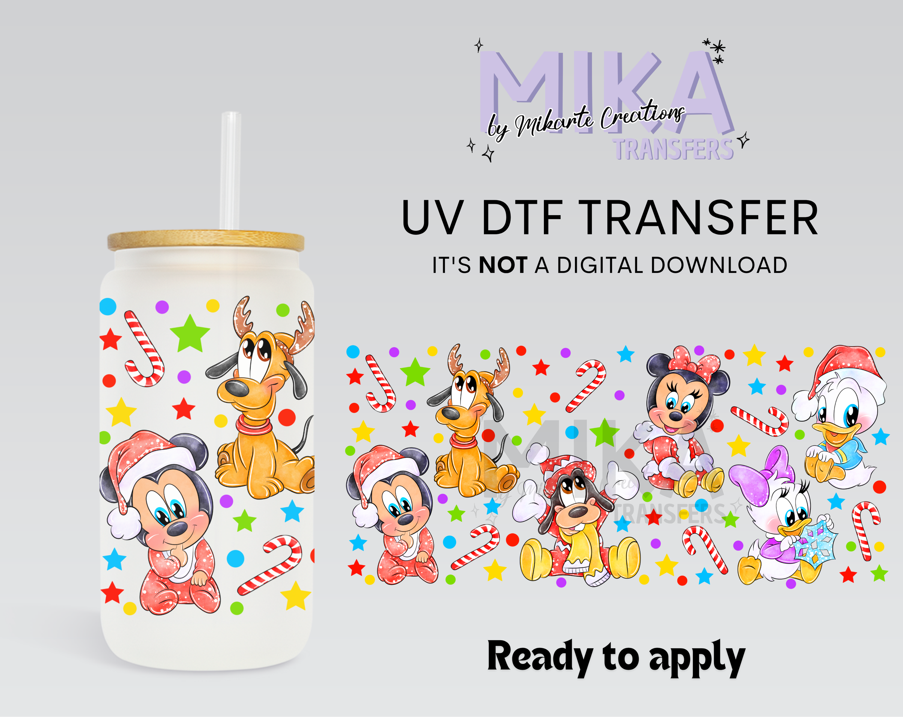 Baby Mouse &amp; Friends Christmas | UV DTF