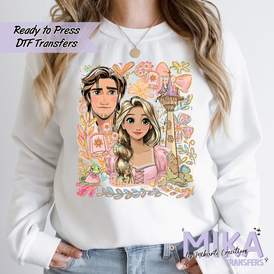 Rap_nzel Floral | DTF transfers
