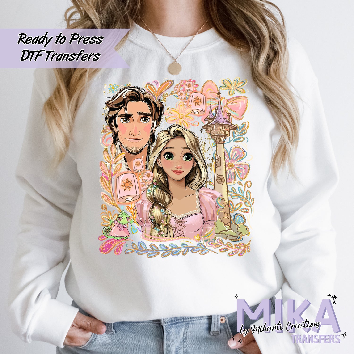 Rap_nzel Floral | DTF transfers