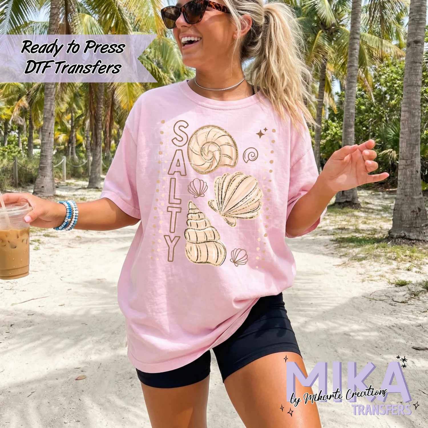 Salty Shells | DTF transfers