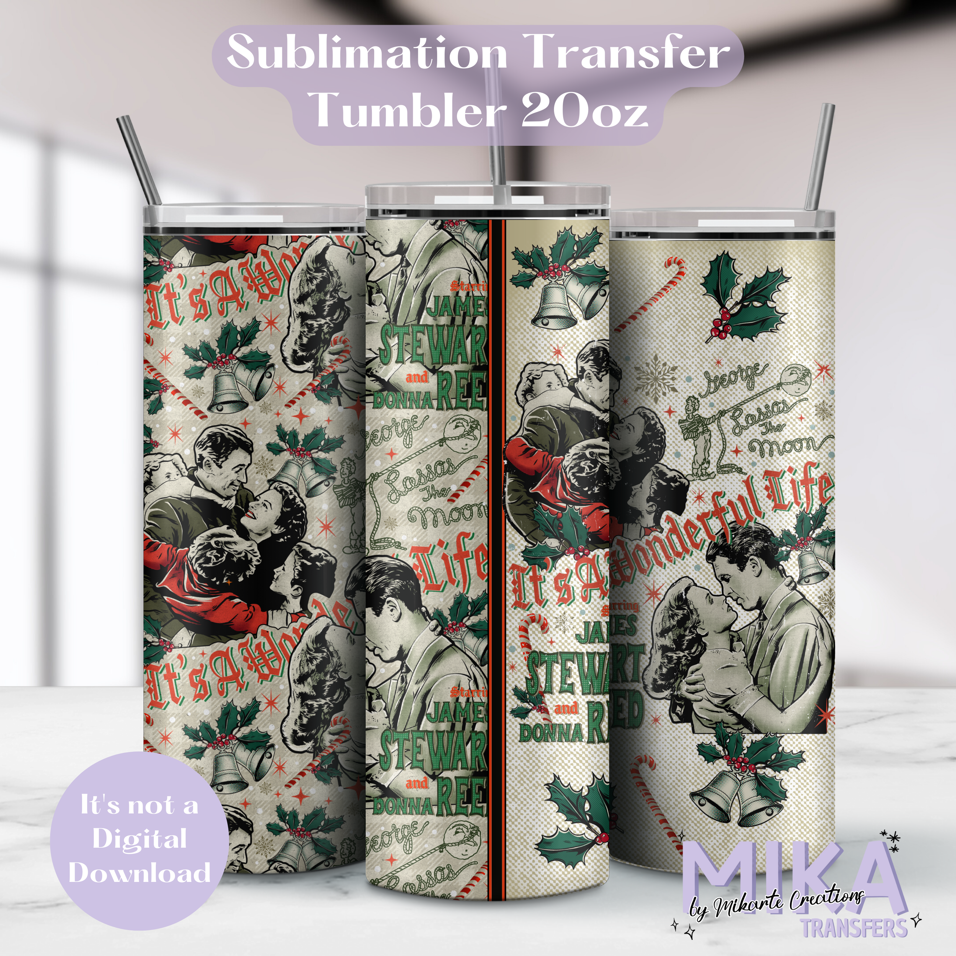 Wonderful Life | Tumbler Sublimation Transfer