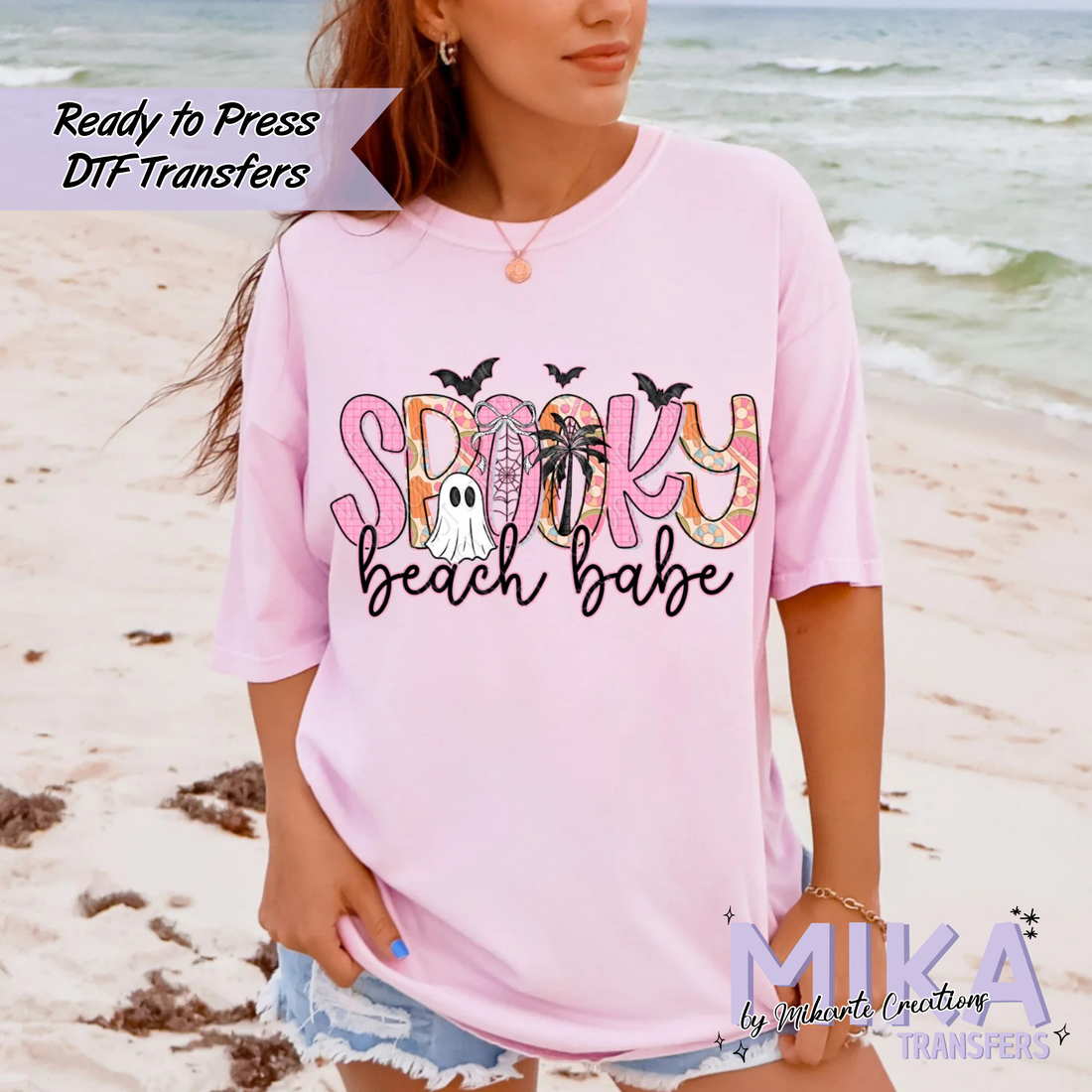Spooky Beach Babe | DTF transfers