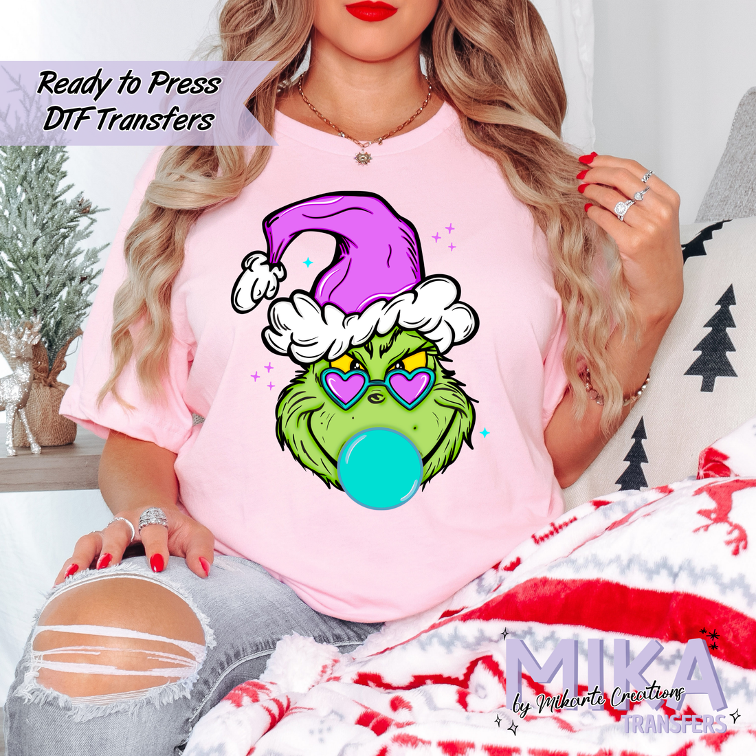 Purple bubblegum Mean Purple | DTF Transfers