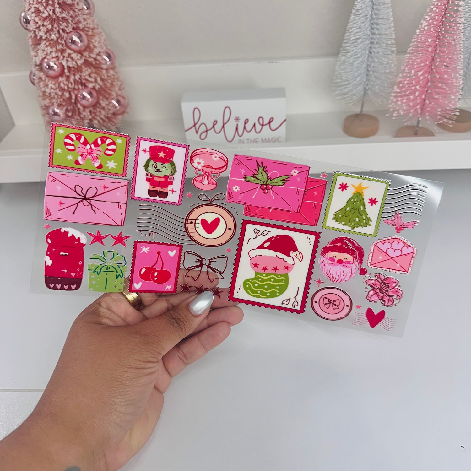 Retro Christmas Stamp | UV DTF