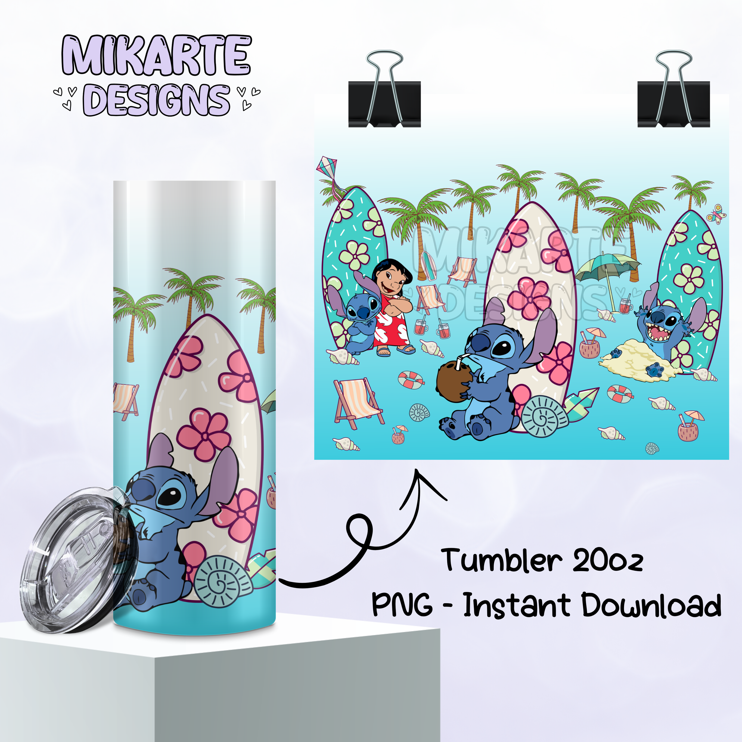 SL Verano | Diseño Digital PNG para Vaso