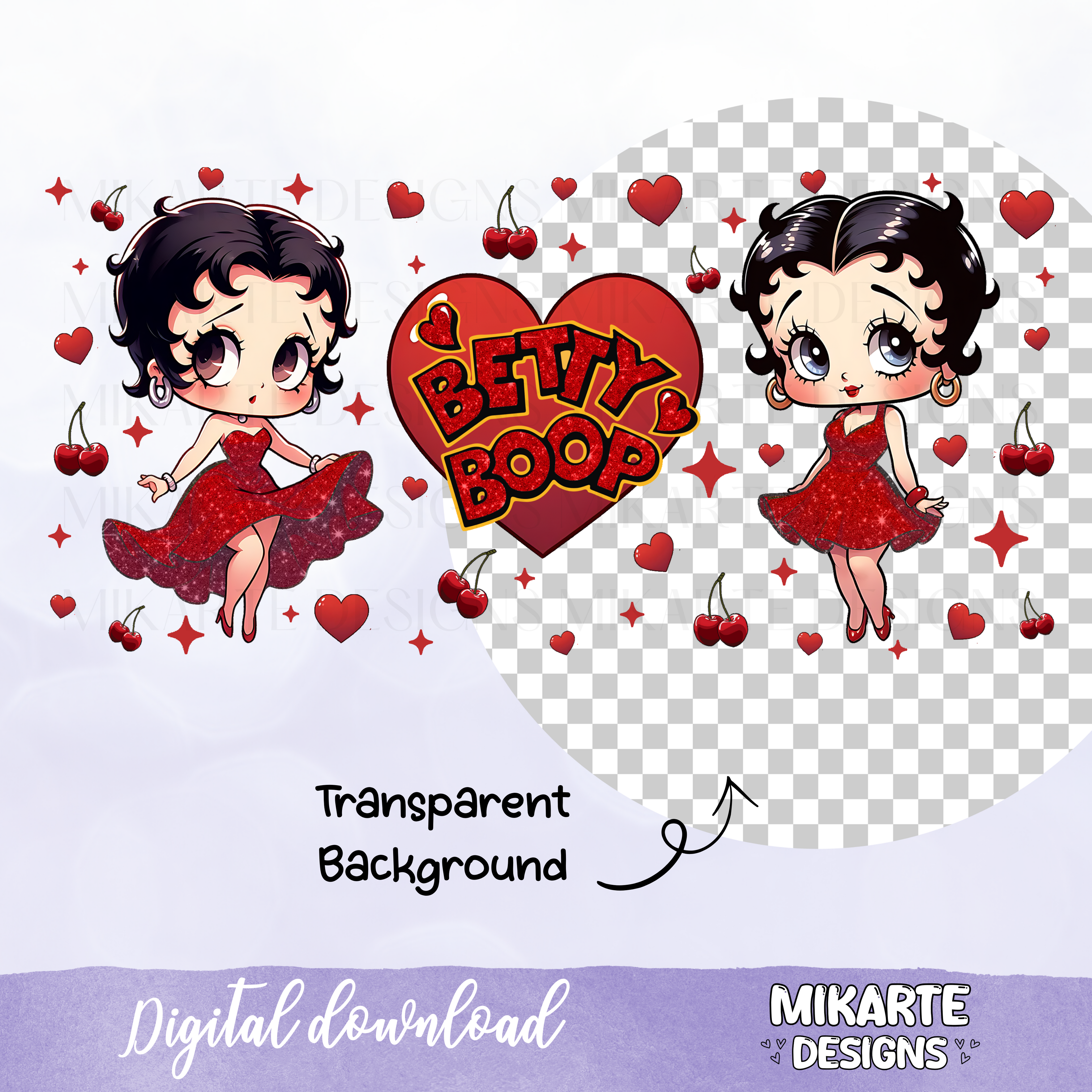 Petty Girl | 16oz Glass Can PNG Digital Design