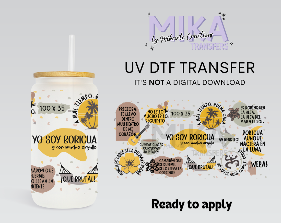 Yo soy Boricua | UV DTF