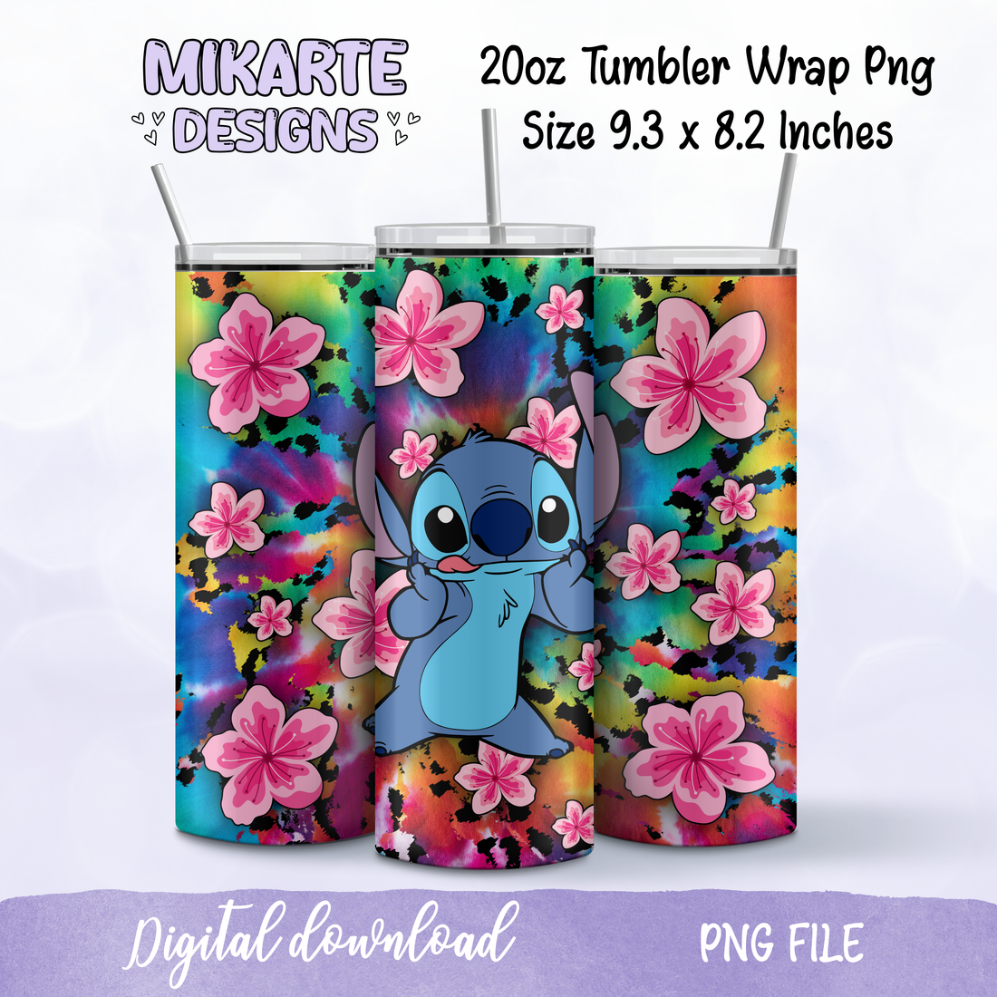 Stitch Summer | Tumbler PNG Digital Design