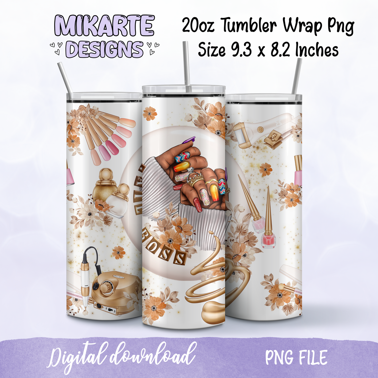 Nails Boss | Tumbler PNG Digital Design