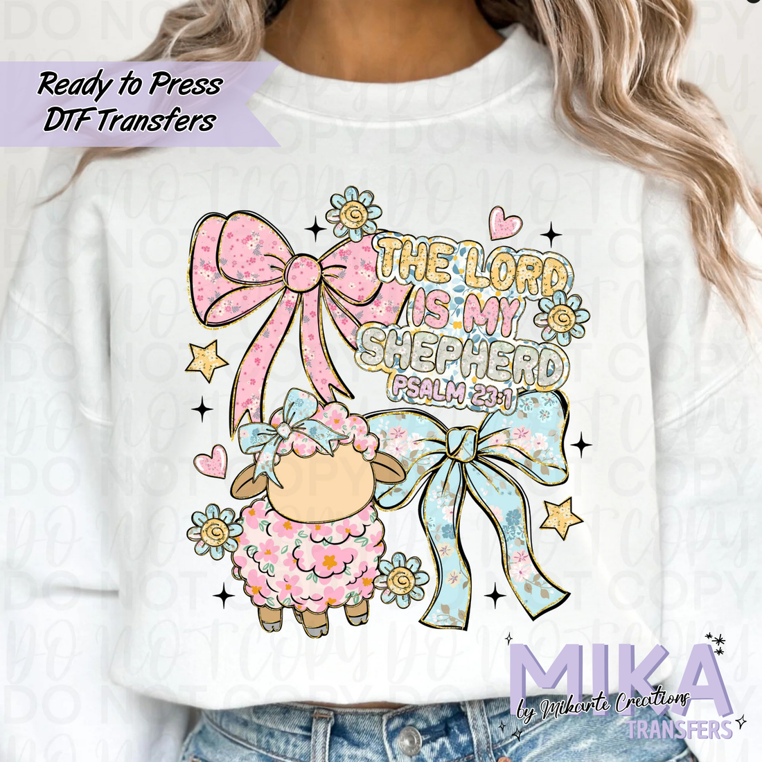 The Lord is My Shepherd Coquette | DTF transfers