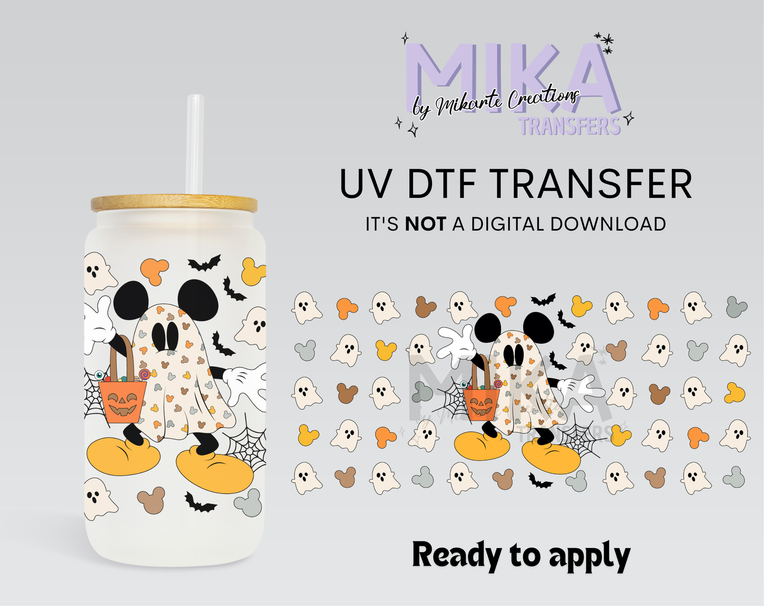Boy Mouse Ghost | UV DTF