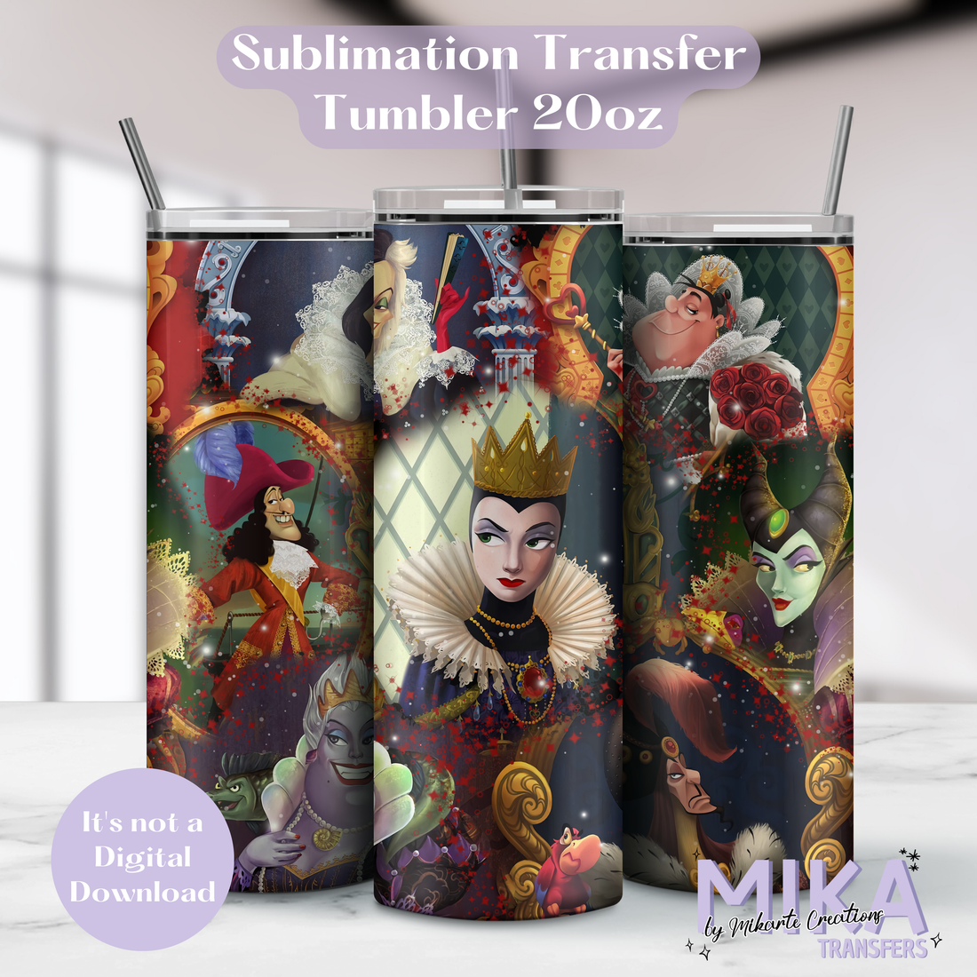 Villains | Tumbler Sublimation Transfer