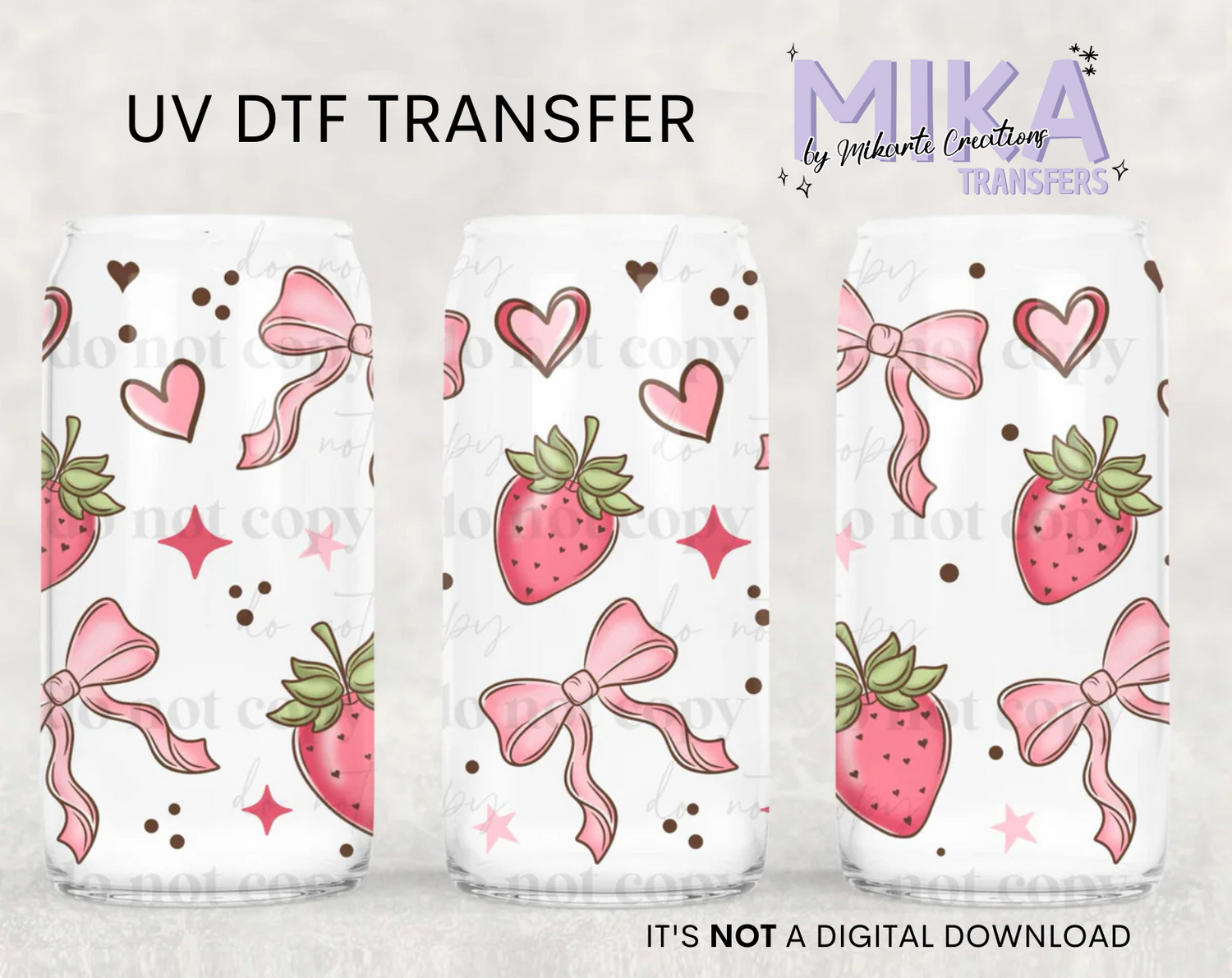 Berry Bow | UV DTF