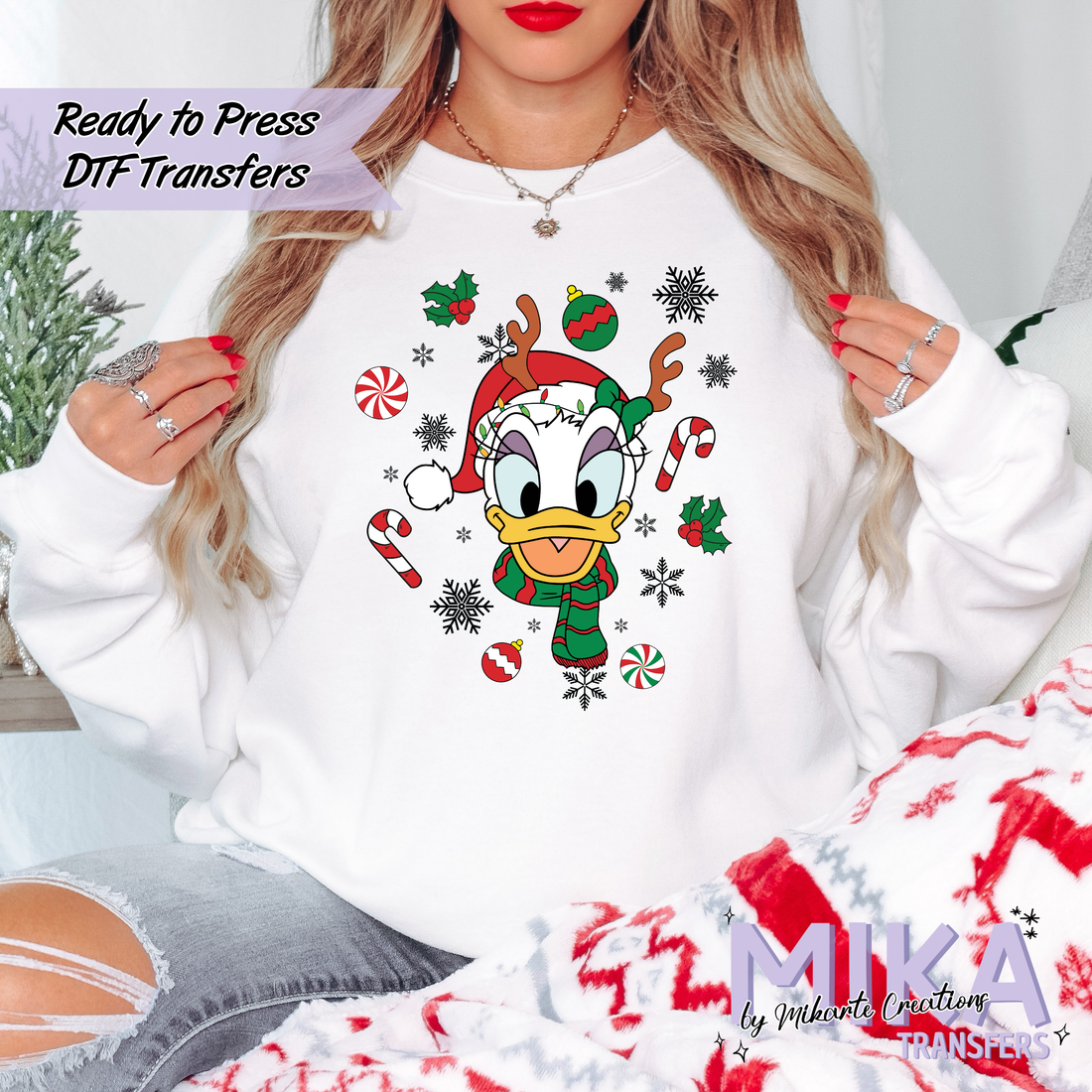 Duck Christmas Character | DTF transfers