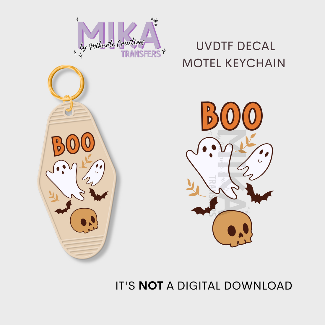 Boo | UV DTF Decal