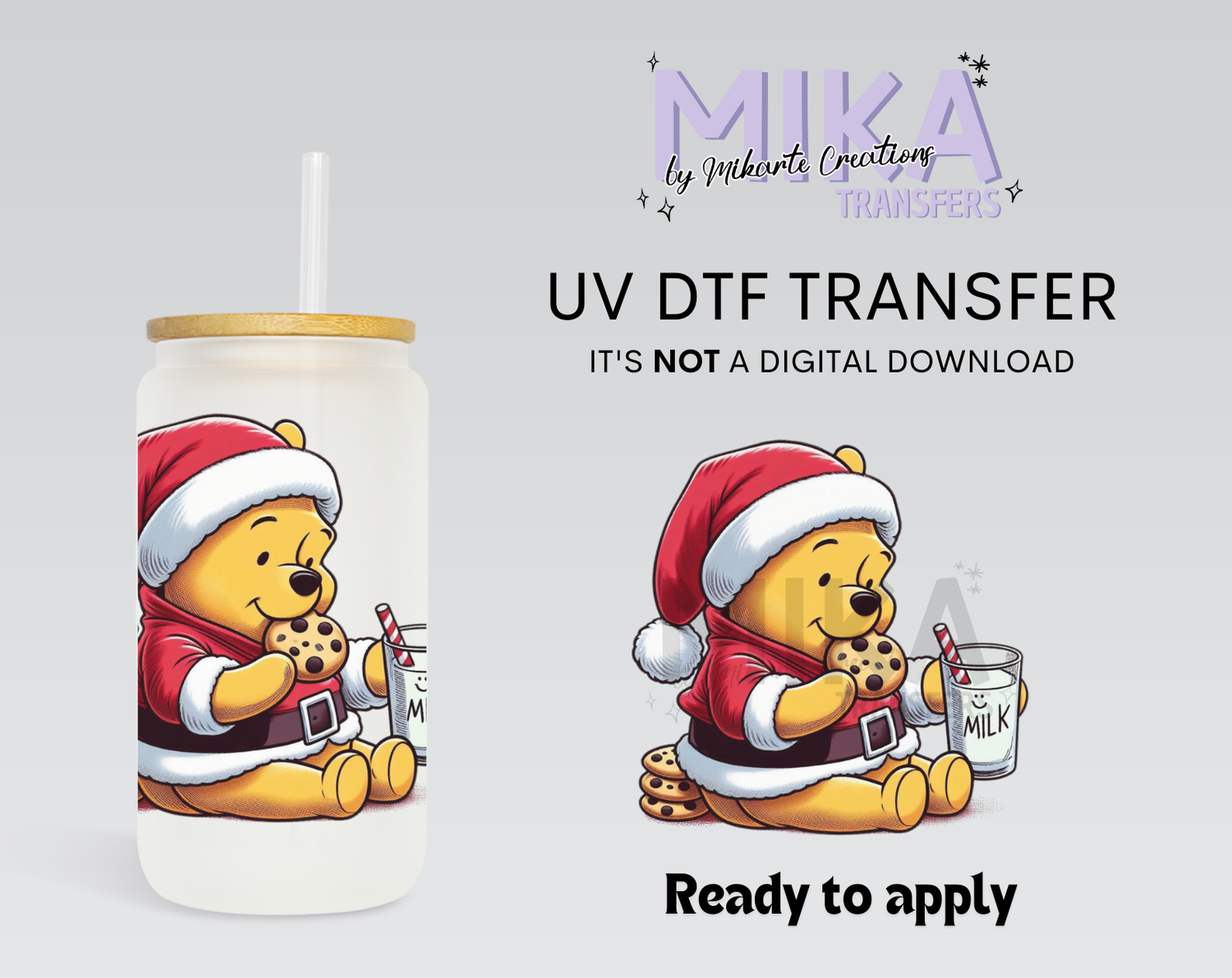 Bear at Christmas | UV DTF Decal