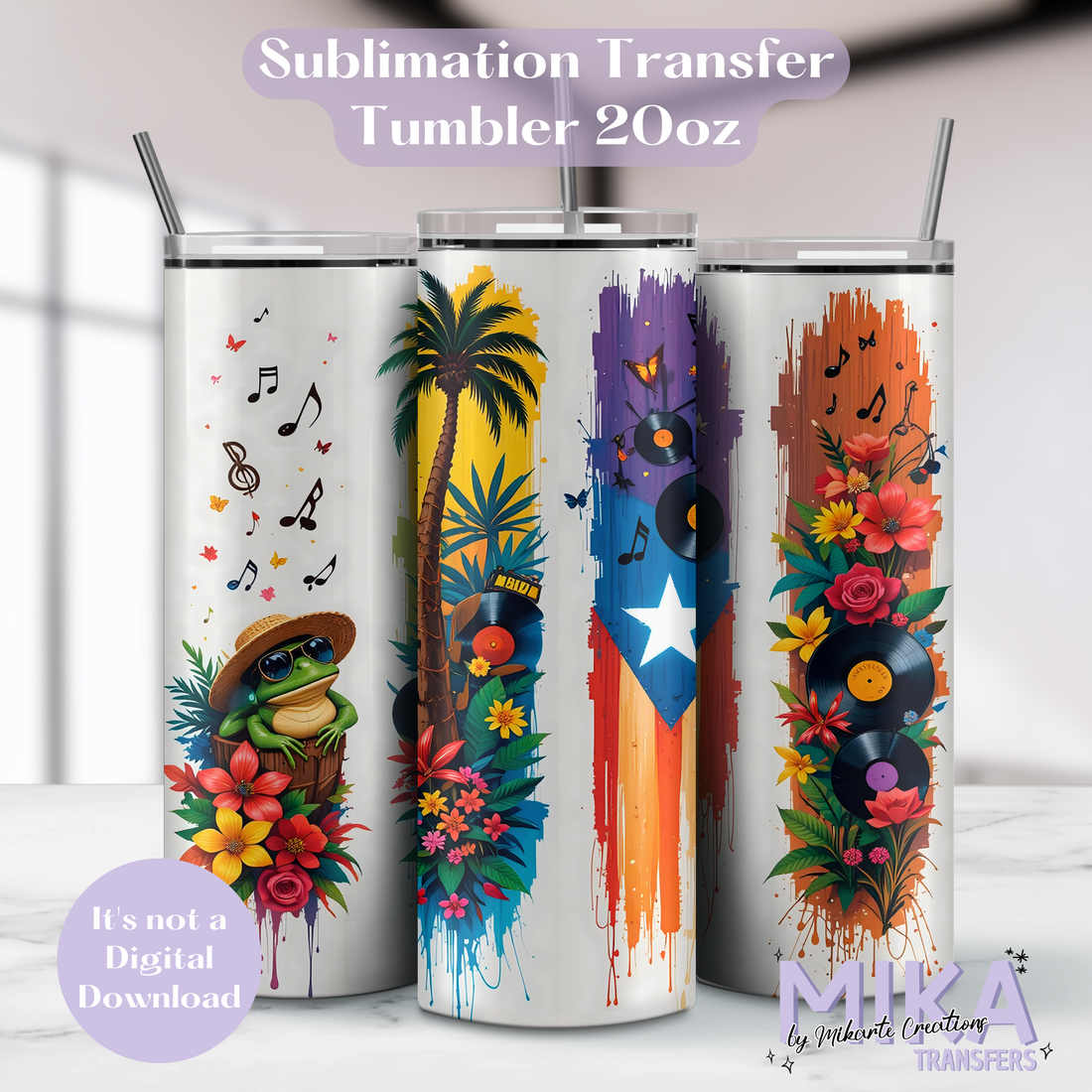 Retro PR | Tumbler Sublimation Transfer