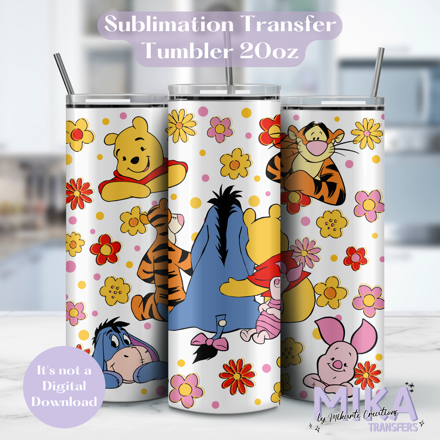 Bear and friends | Tumbler Sublimation Transfer