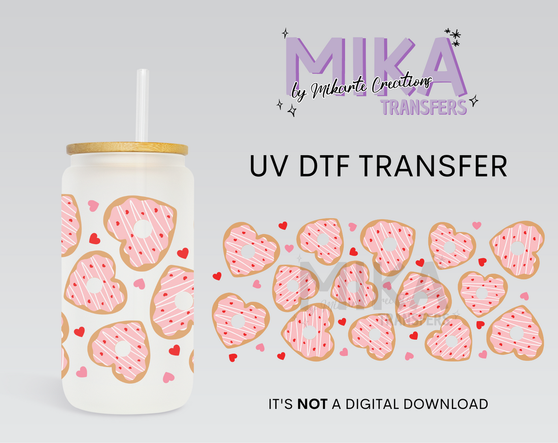 Pink Hearts | UV DTF Wrap