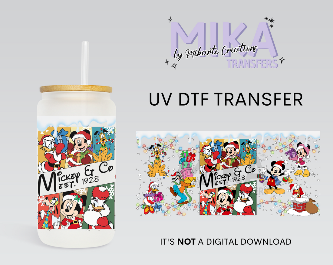 Merry Christmas Mouse | UV DTF Wrap