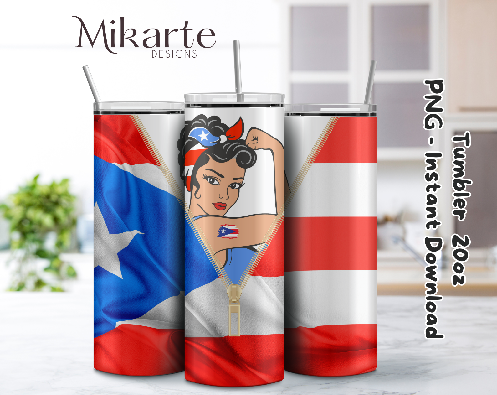 Chica Boricua | Diseño Tumbler