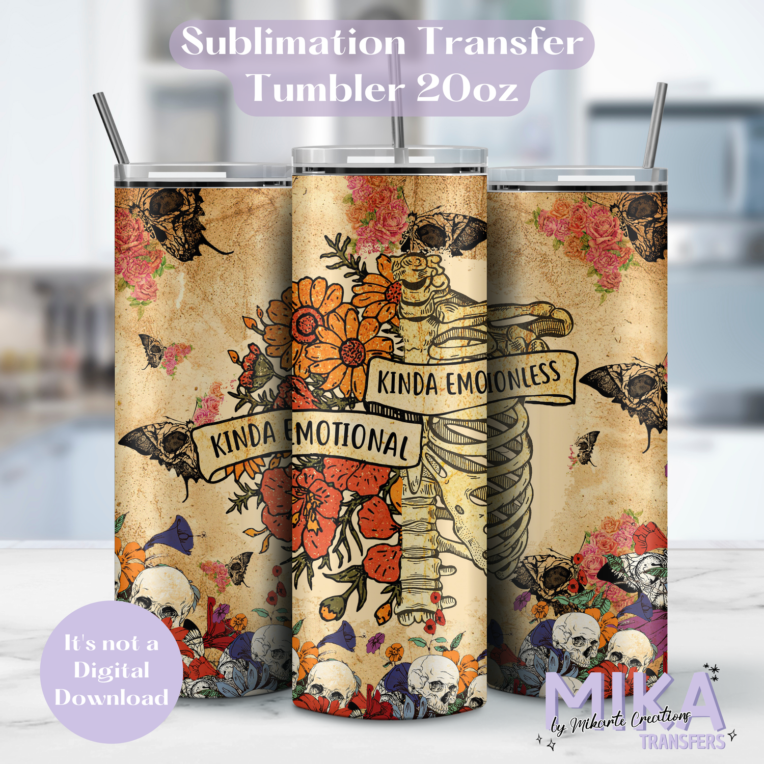 Emocional | Tumbler Sublimation Transfer