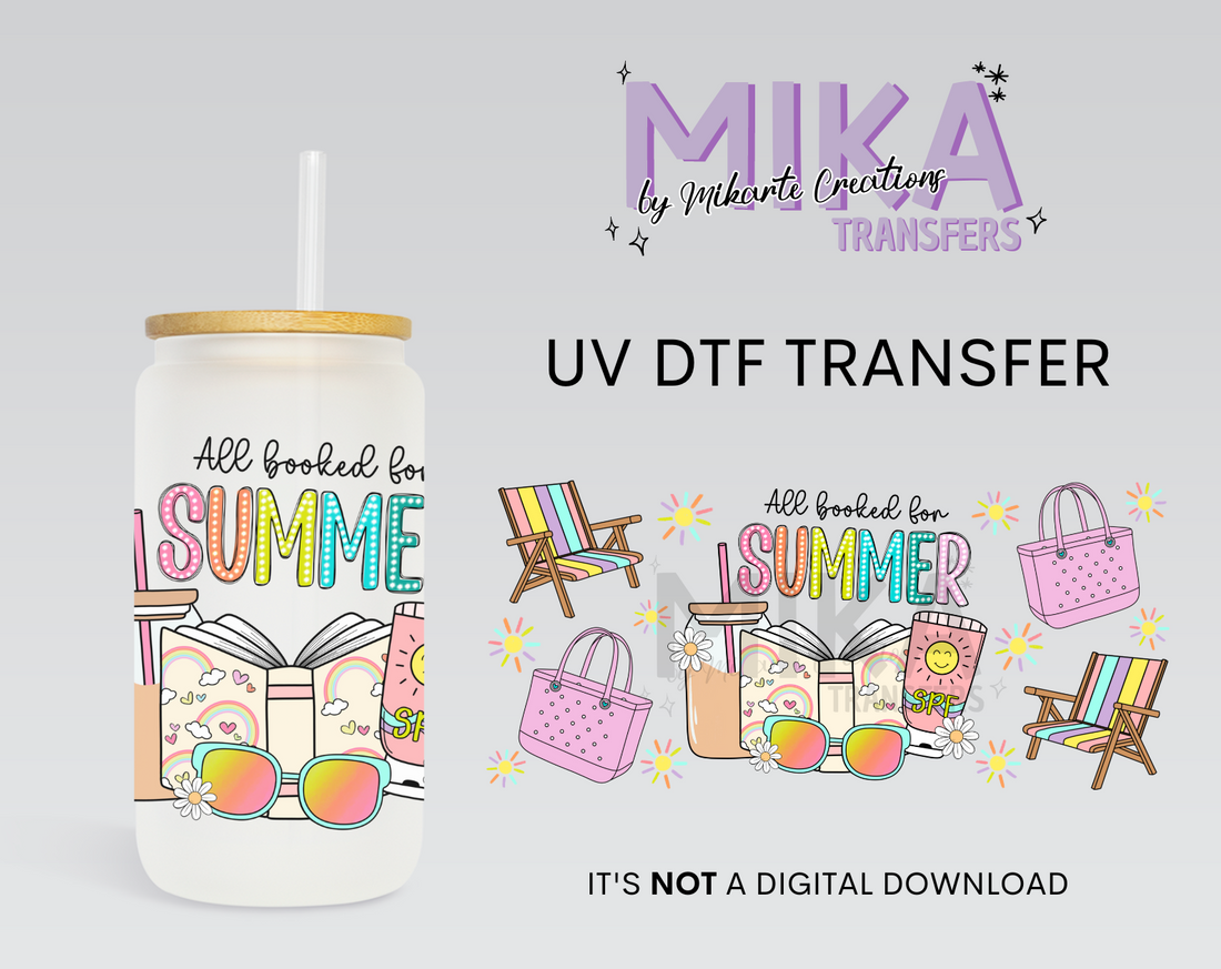 Booked Summer | UV DTF Wrap